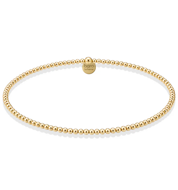 bara boheme classic 2mm gold filled bead bracelet - 13 Hub Lane   |  