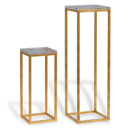 Drake Gold Lucite Pedestal