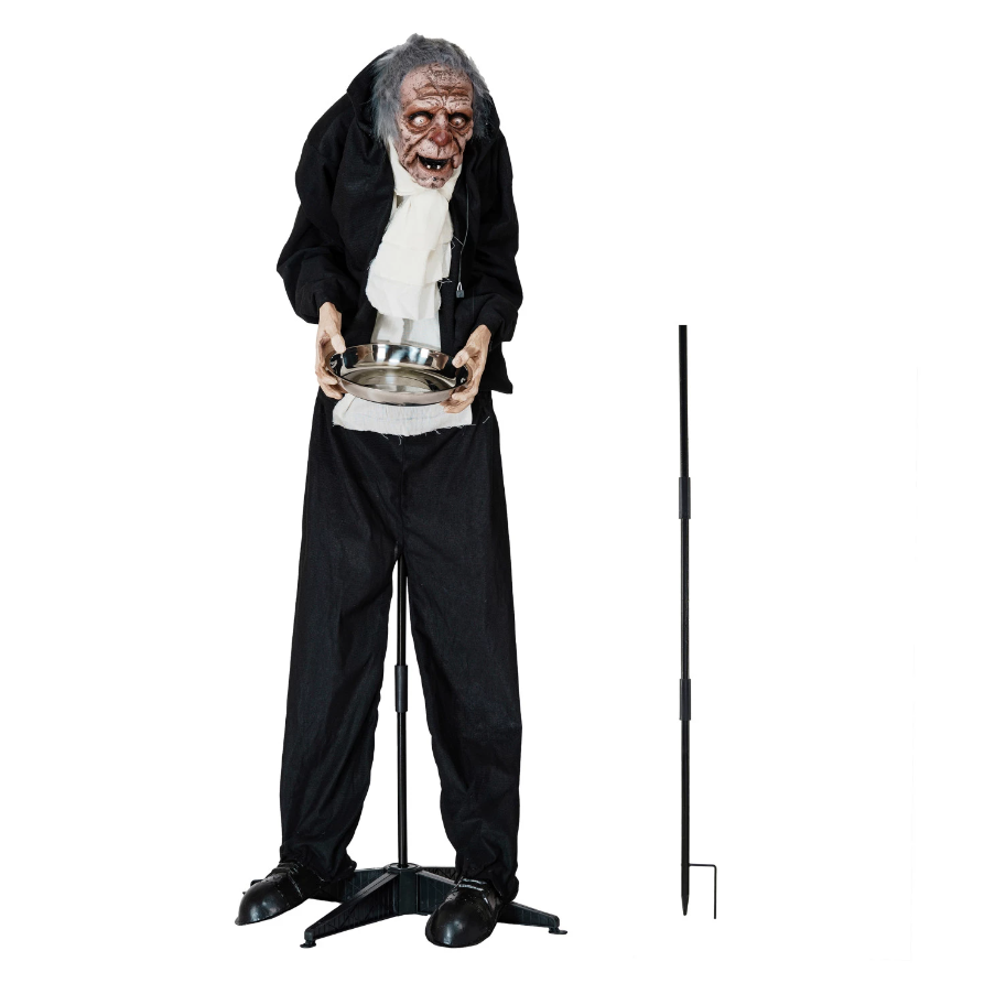 Animated Butler w/ Lights & Sound, Motion Activated