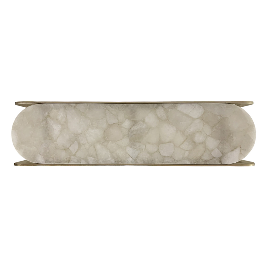13 Hub Lane Larimore Quartz Top Console Table