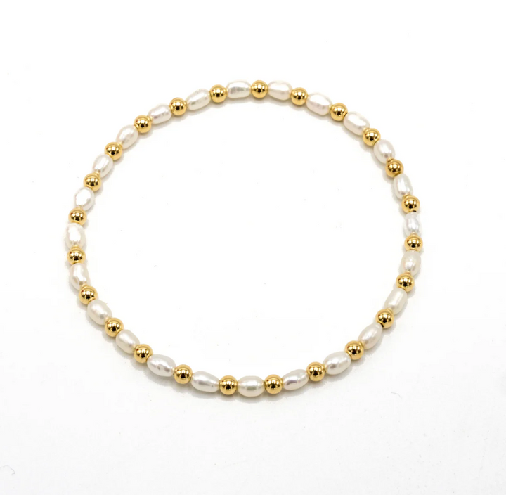 Montauk Pearl Beaded Bracelet - 3mm - 13 Hub Lane   |  Beaded Bracelets