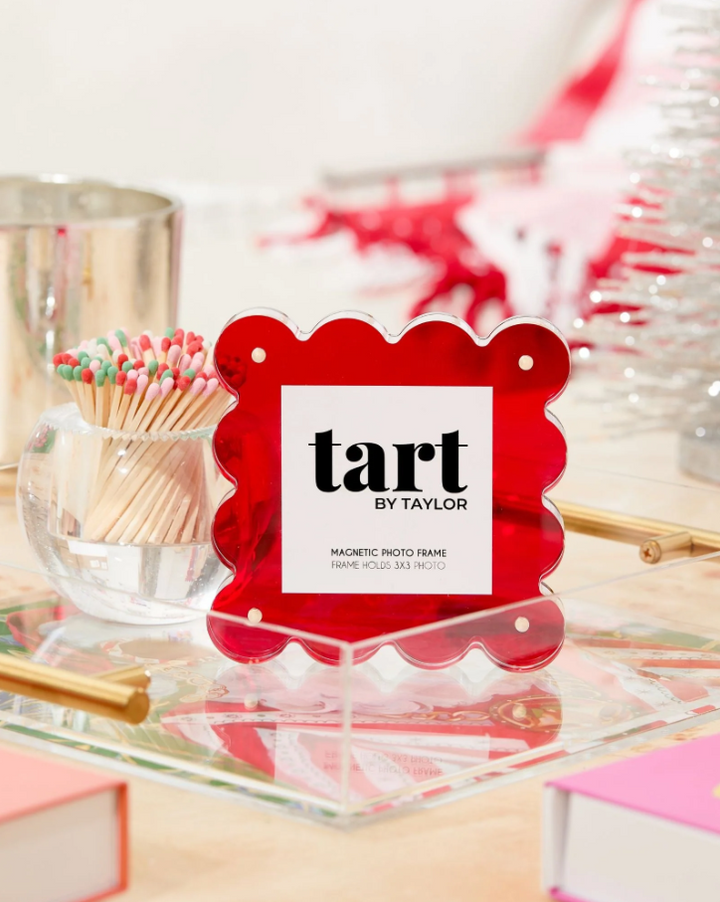 Mini Acrylic Frame, Red - 13 Hub Lane   |  Acrylic Frames