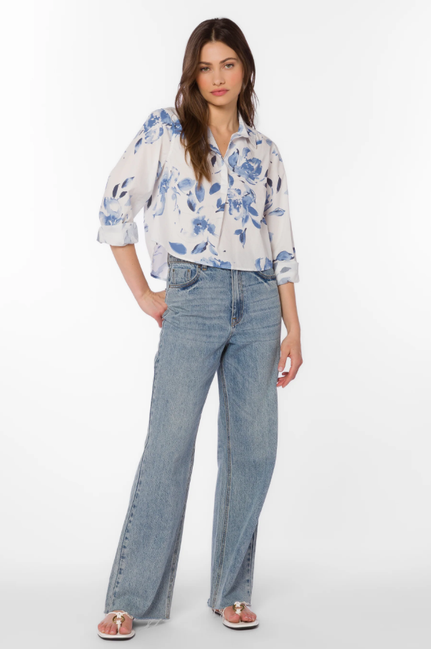 Chandler Shirt, Washed Waterflower - 13 Hub Lane   |  