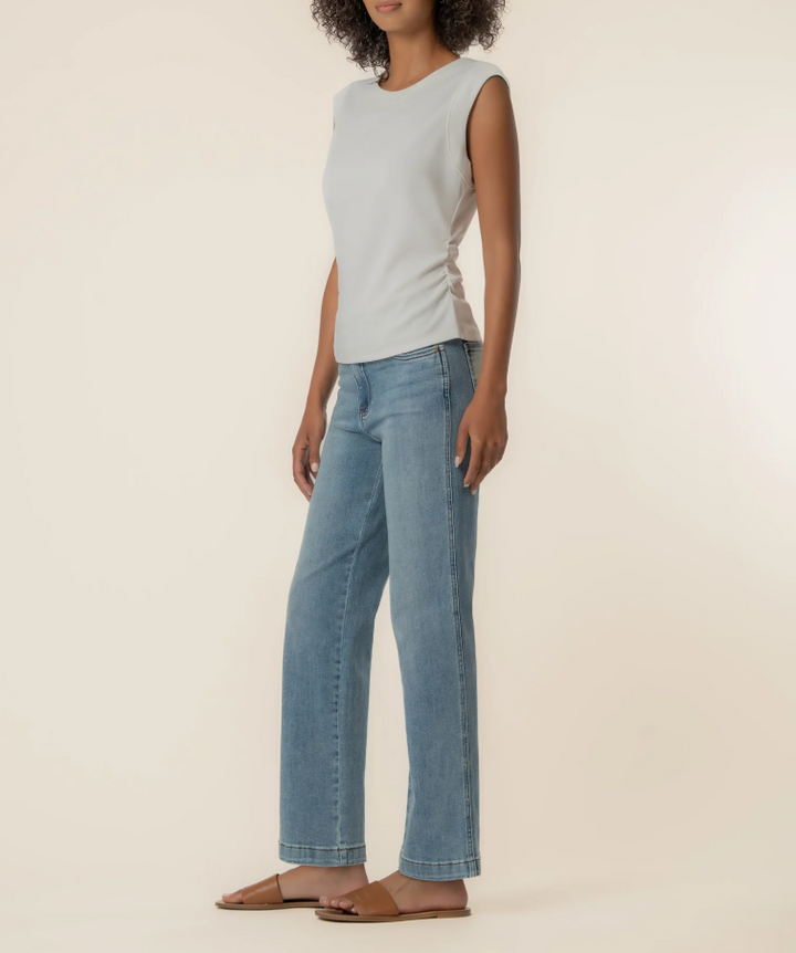 Kut From the Kloth Rayna Banded Tank, Ivory