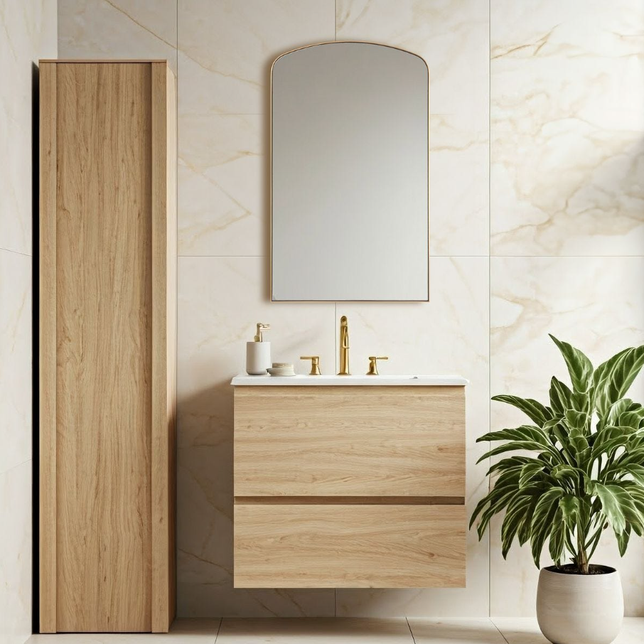 Tordera Arch Mirror, Brass