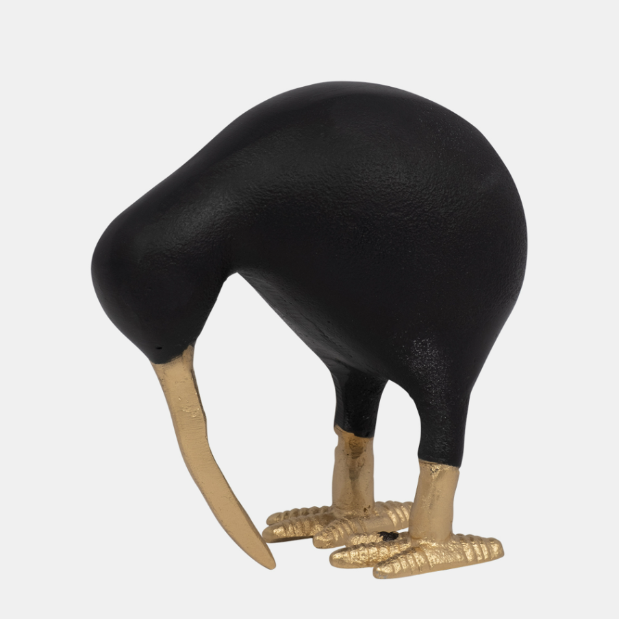 Kiwi Child, Black & Gold - 13 Hub Lane   |  Aluminum Sculptures