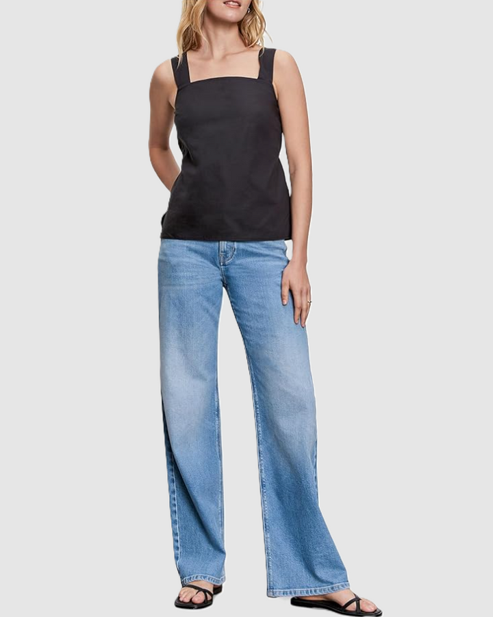 Desert Tank, Black - 13 Hub Lane   |  Square Neck Tanks