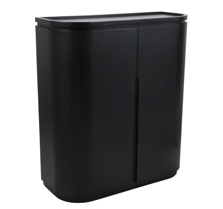 Modern Bar Cabinet, Black