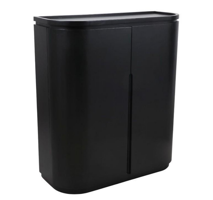 Modern Bar Cabinet, Black