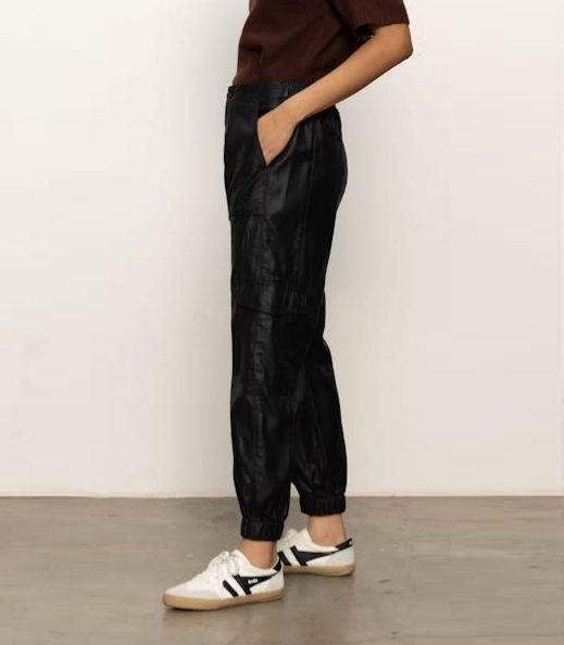 Coated Twill Joggers - 13 Hub Lane   |  Joggers