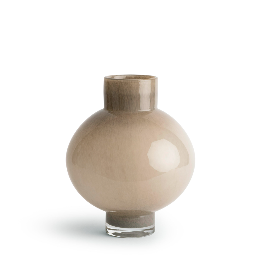 Felino Vase, Beige - 13 Hub Lane   |  Glass Vases