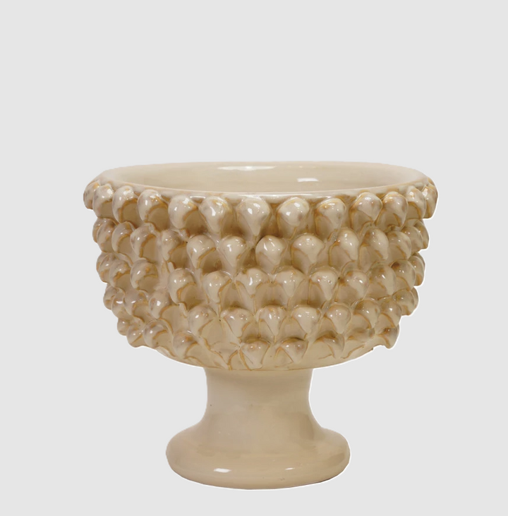 3D Formed Terra-Cotta Footed Planter - 13 Hub Lane   |  Stoneware Planters