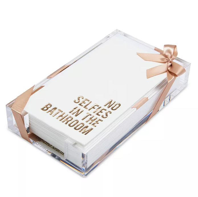 13 Hub Lane Acrylic Tray with Guest Towels - Thumbnail 3