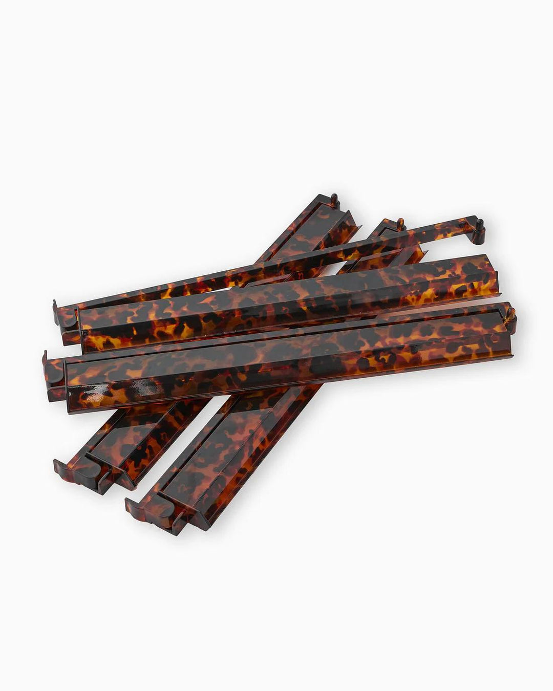 Acrylic Rack & Pushers Set, Tortoise Shell