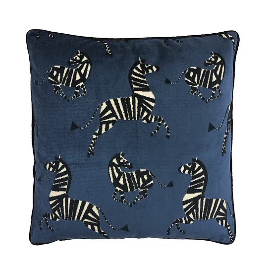 Farlowe Sapphire Velvet Pillow - 13 Hub Lane   |  