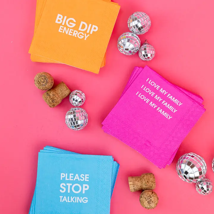 I Love My Family - Cocktail Napkins - 13 Hub Lane   |  Cocktail Napkins