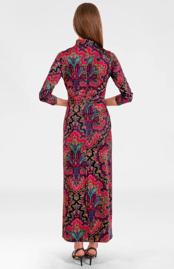 Scorching Hot Dress, Black Passion Paisley - 13 Hub Lane   |  Maxi Dresses