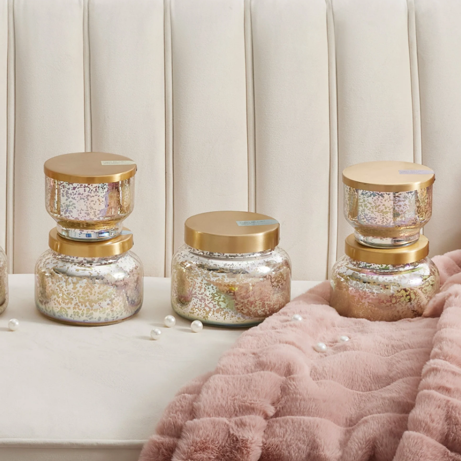 Blue Jean Volcano Mercury Iridescent Signature Jar