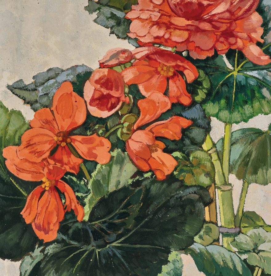 Orange Begonias - 13 Hub Lane   |  Small Wall Art