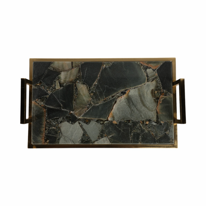 Timor Green Agate Tray - 13 Hub Lane   |  Marble Trays