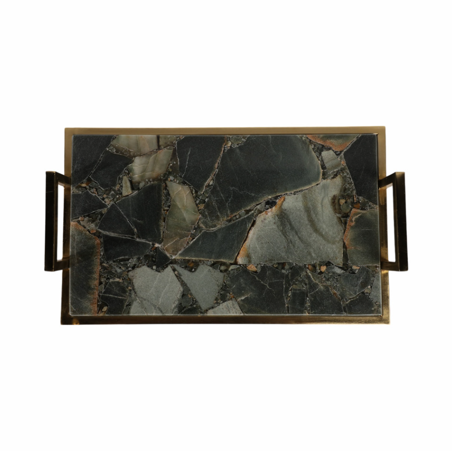 Timor Green Agate Tray