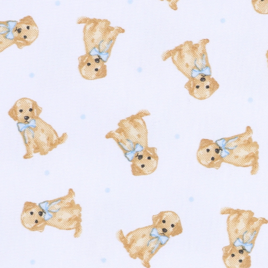 Sweet Golden Long Pajamas - Light Blue
