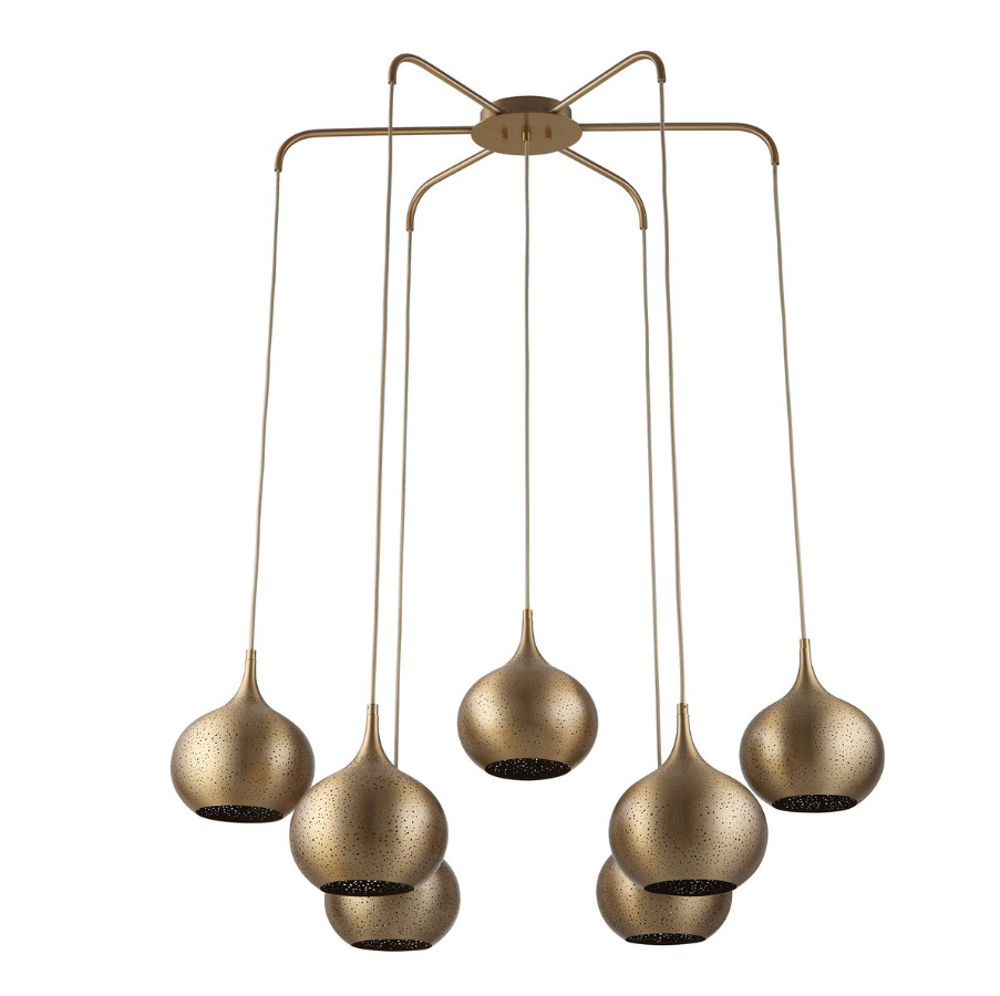 Golden Onion 7-Light Chandelier - 13 Hub Lane   |  Chandeliers