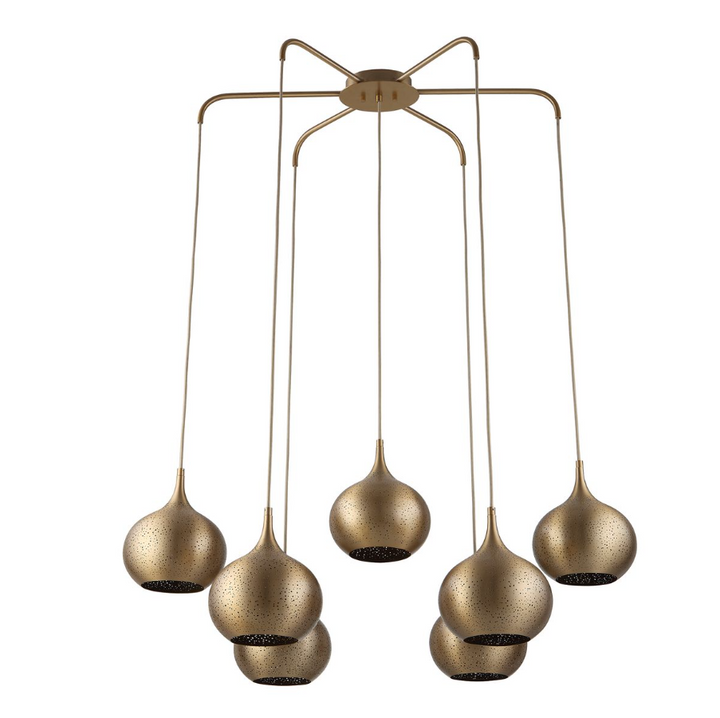 Golden Onion 7-Light Chandelier - 13 Hub Lane   |  Chandeliers