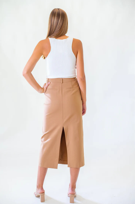 Lowi Long Skirt, Camel