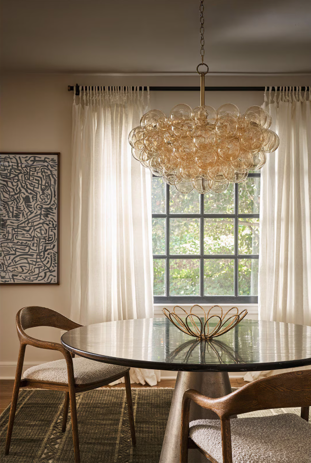 Bubbles Chandelier, Amber