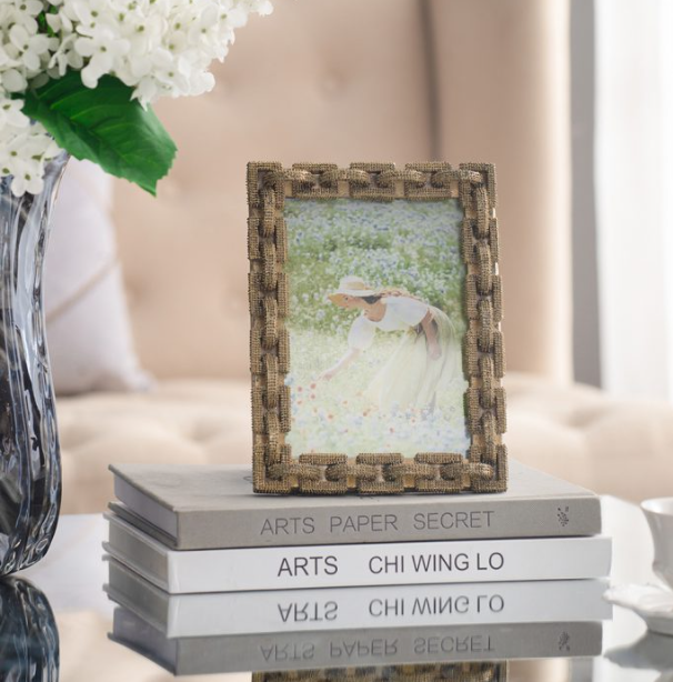 Textured Gold Frame - 13 Hub Lane   |  