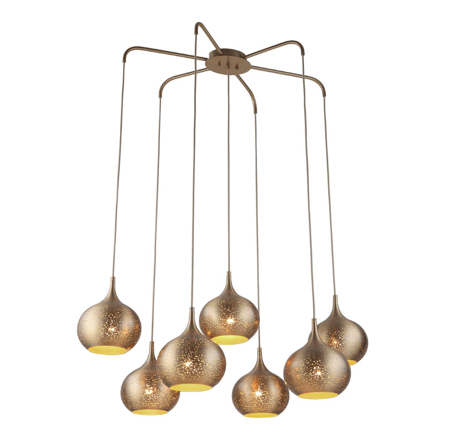 Golden Onion 7-Light Chandelier - 13 Hub Lane   |  Chandeliers
