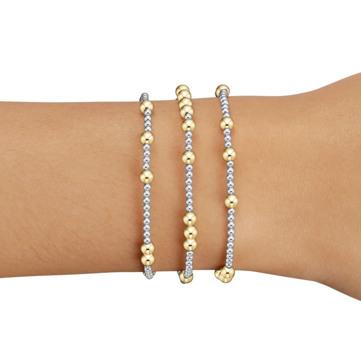 enewton hope unwritten 6mm bead bracelet - mixed metal - 13 Hub Lane   |  Beaded Bracelets