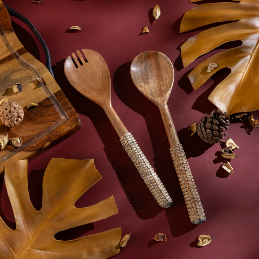 Wooden Salad Servers - 13 Hub Lane   |  Salad Servers