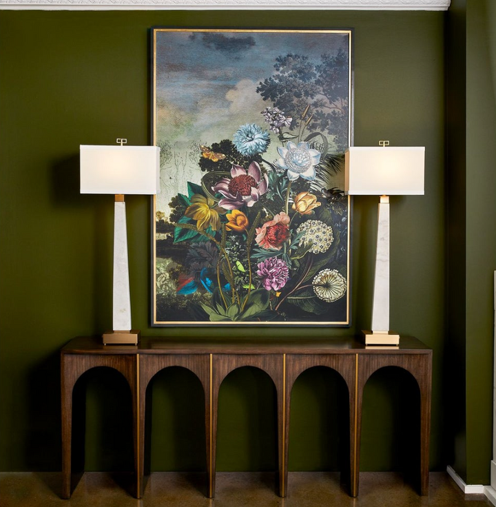 Tranquil Garden Fantasy Framed Print
