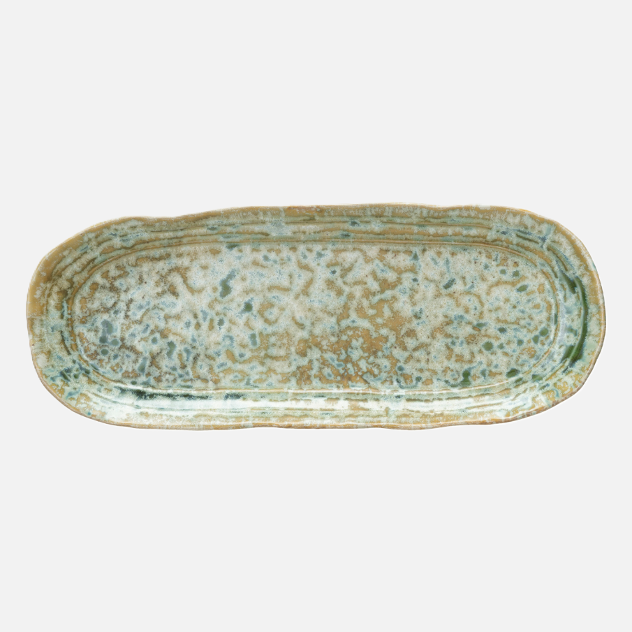 Crackle Stoneware Platter