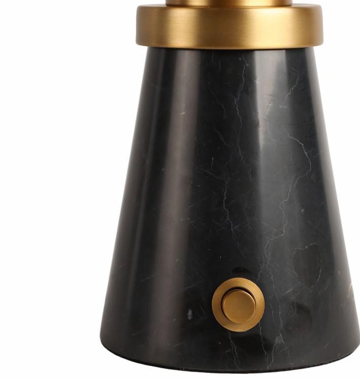 Elgon Marble Table Lamp, Black