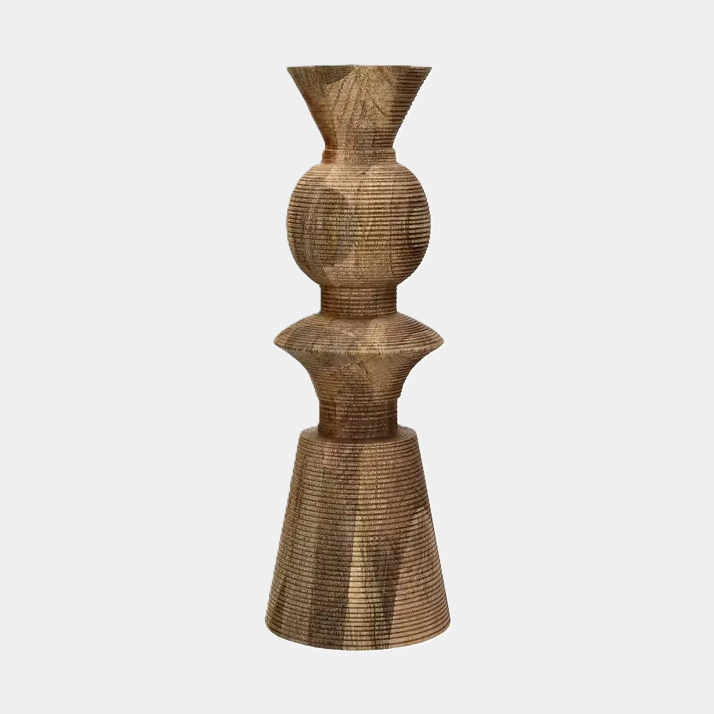 Rotello Mango Wood Candle Holder, Natural - 13 Hub Lane   |  Wood Candle Holders