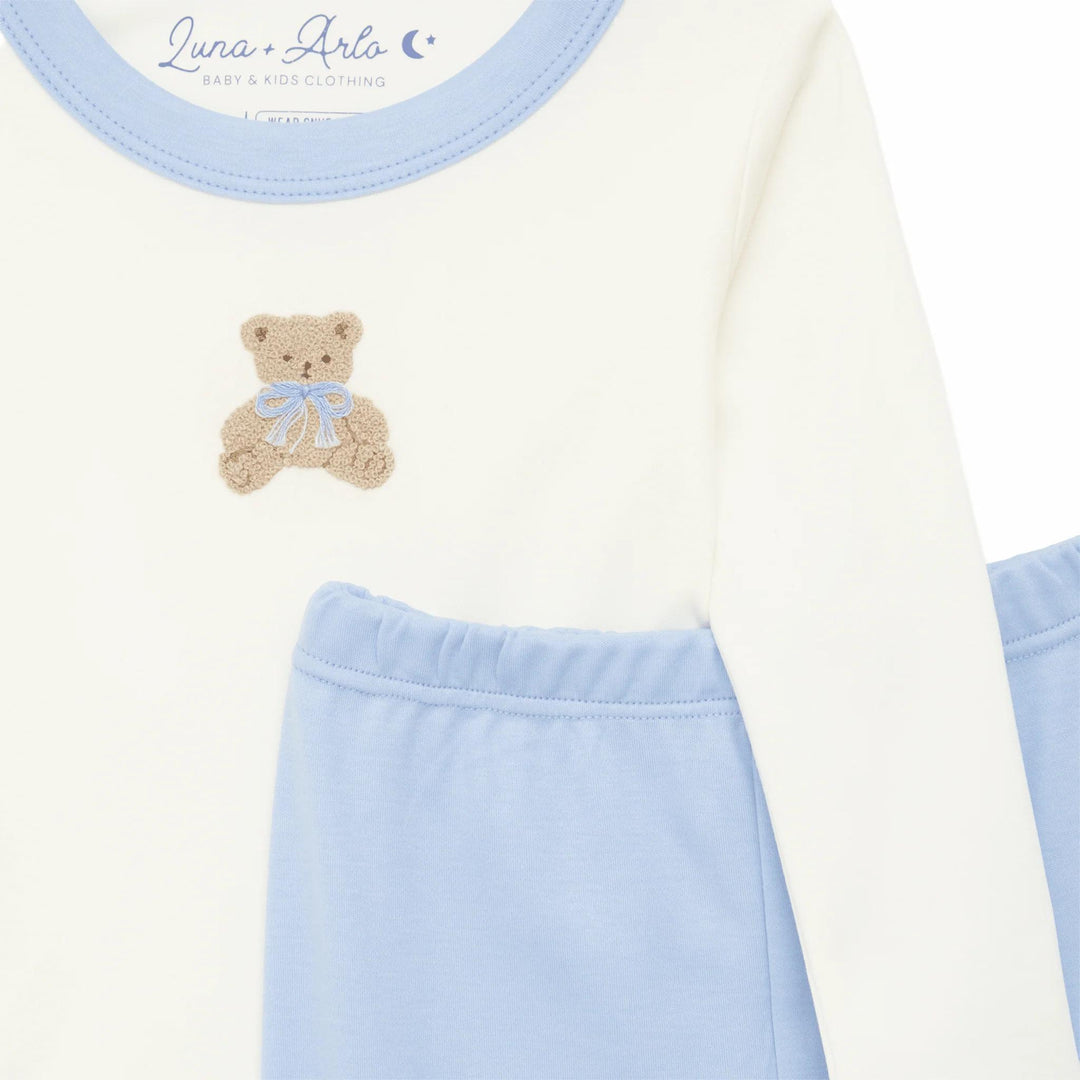 Bear Hugs Long Pajamas, Sky