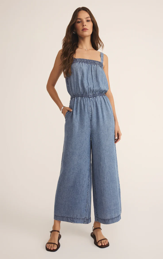 Solara Jumpsuit, Chambray - 13 Hub Lane   |  Jumpsuits
