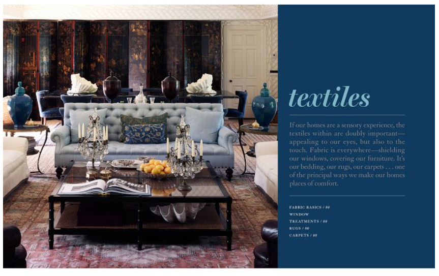 The Finer Things: Timeless Furniture, Textiles, and Details - 13 Hub Lane   |  Architecture & Design Books