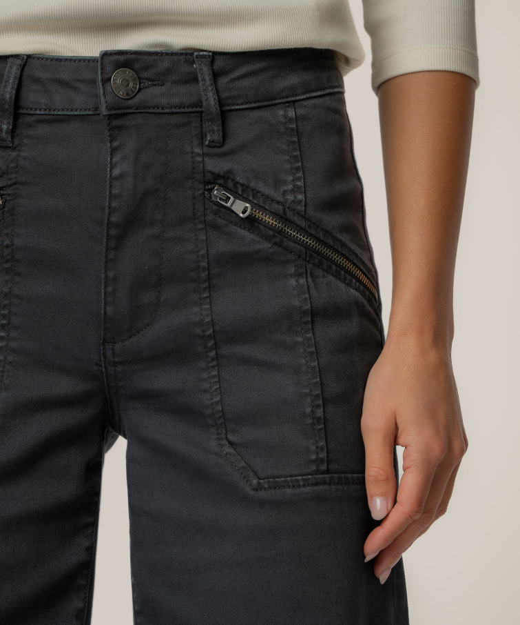 Kut From The Kloth Meg High Rise Wide Leg, Gainful - 13 Hub Lane   |  Cropped Wide Leg Jeans