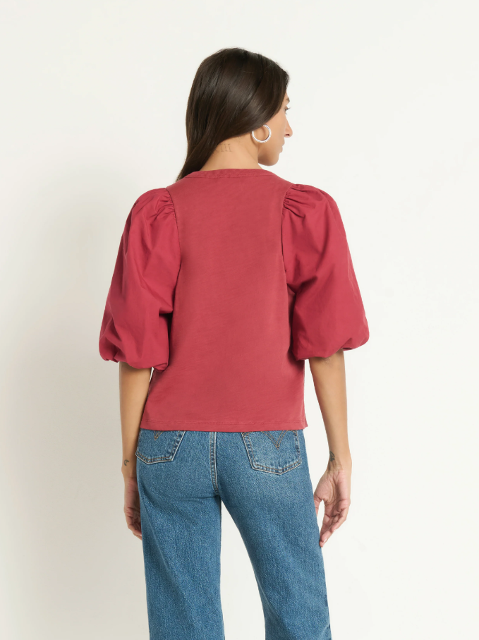 Nation LTD Tippi Top, Russett - 13 Hub Lane   |  Puff Sleeve Tees