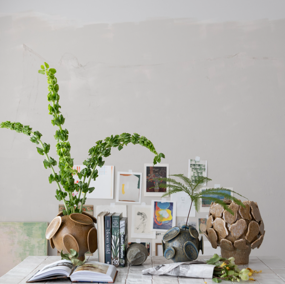 Stoneware 3D Footed Planter