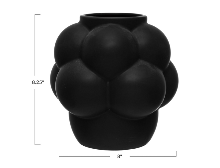 Black Bubble Vase