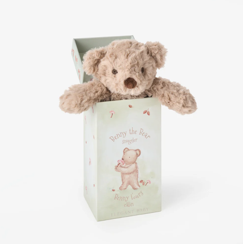 Bear Snuggler Plush Security Blanket w/ Gift Box - 13 Hub Lane   |  