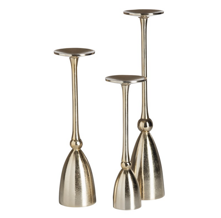 Triton Pillar Candle Holder, Silver