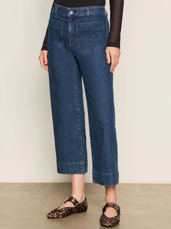 The Marine Jean, Aspen - 13 Hub Lane   |  Cropped Wide Leg Jeans