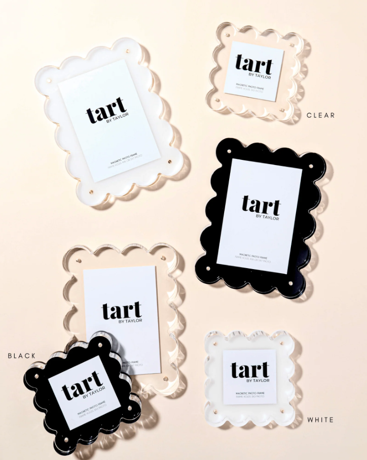 Mini Acrylic Frame, White - 13 Hub Lane   |  Acrylic Frames