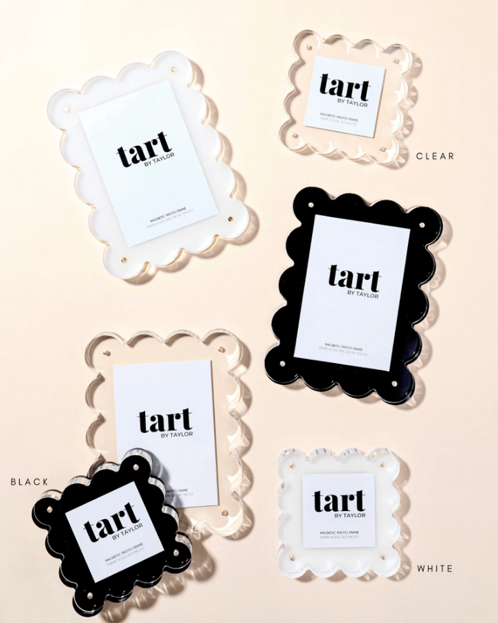 Mini Acrylic Frame, White - 13 Hub Lane   |  Acrylic Frames